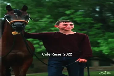 Scholarship recipient with horse